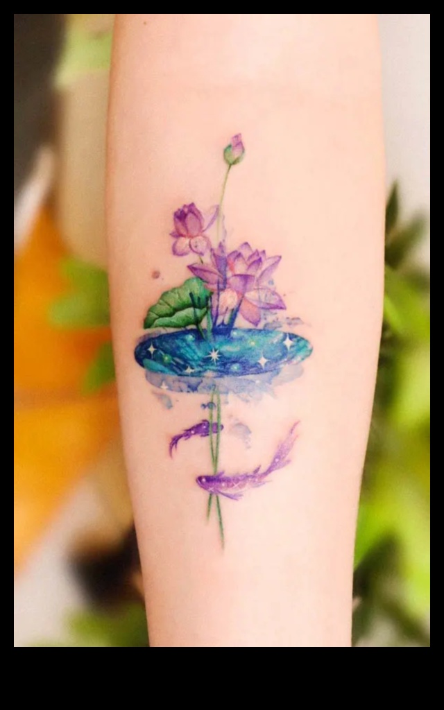 الجمال السائل: اكتشف أناقة الوشم بالألوان المائية