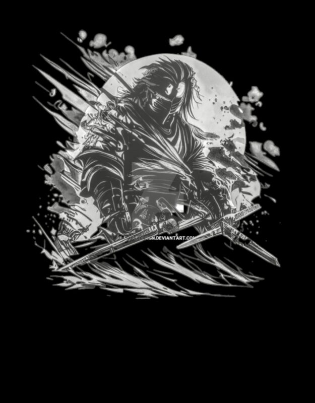 روح الساموراي: جوهر القوة في الحبر الياباني