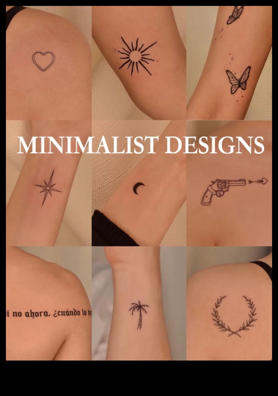 البساطة تتحدث: الكشف عن أناقة فن الوشم البسيط