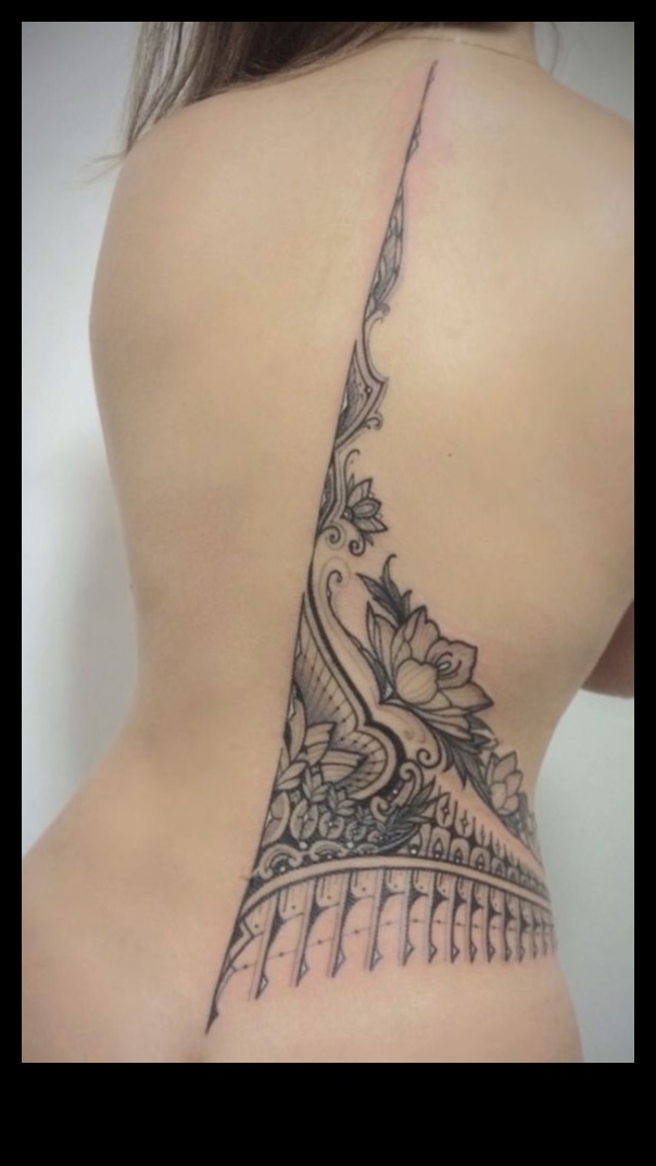 قماش العمود الفقري: استكشاف فن الوشم الخلفي الملحمي