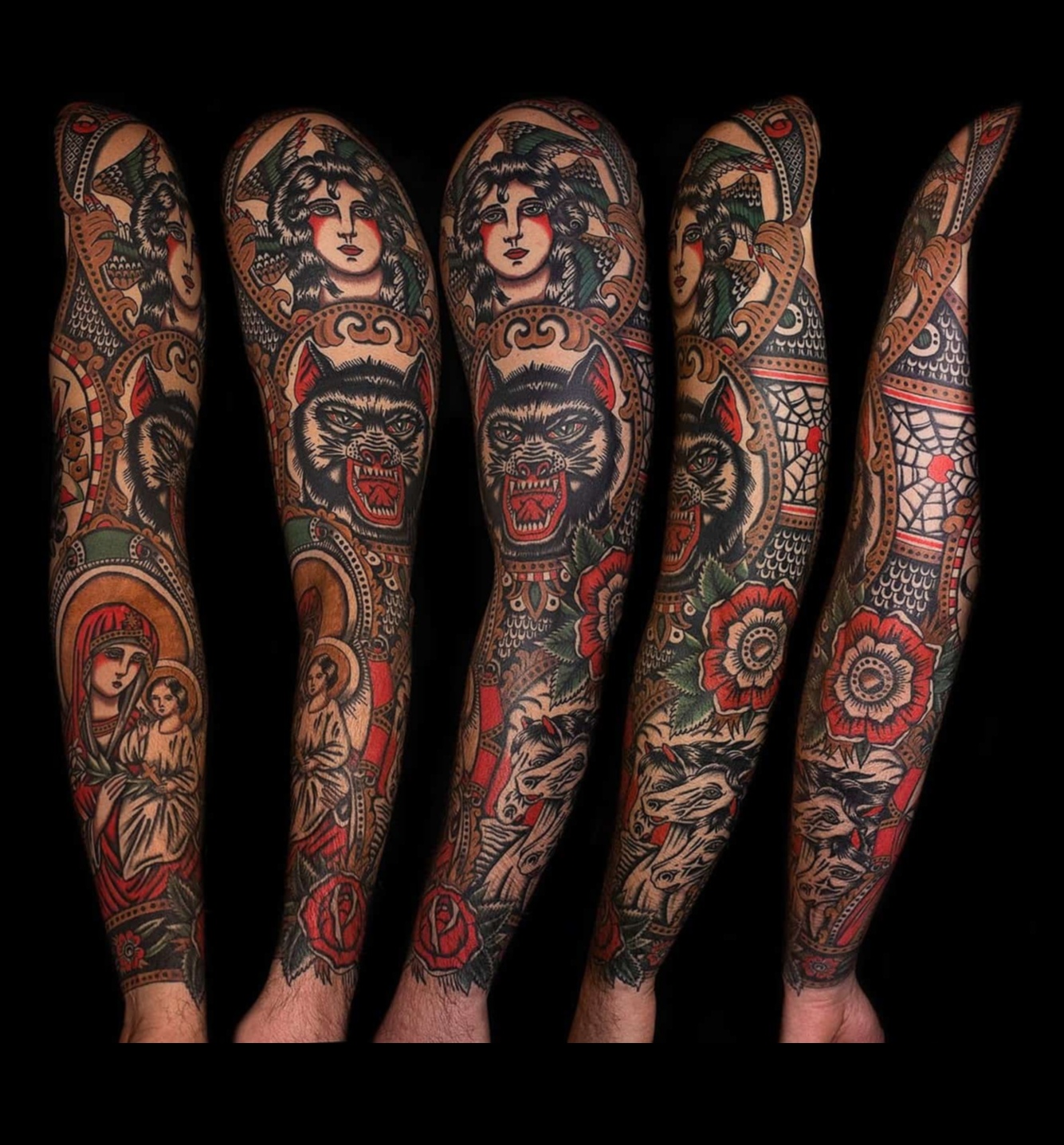 أيقونات في الحبر: رمزية خالدة للوشم التقليدي الكلاسيكي
