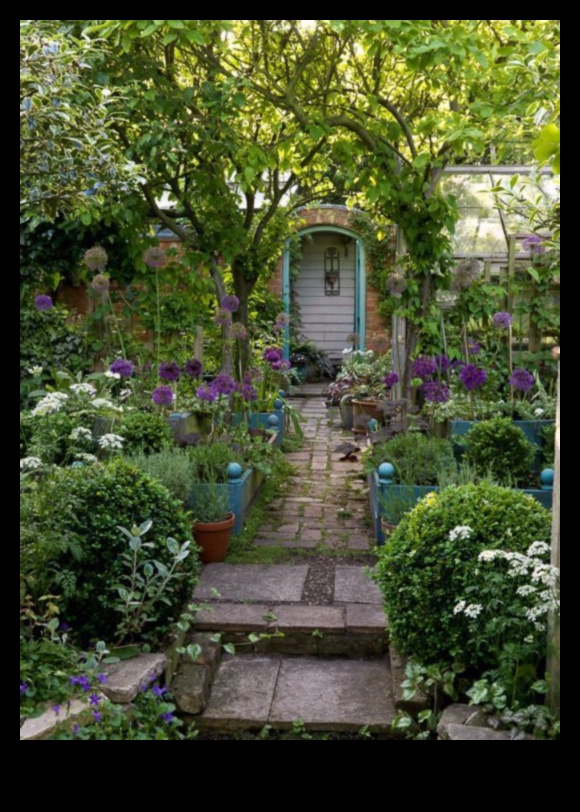 الخلوات المريحة: صياغة الحدائق الهادئة مع سحر الكوخ