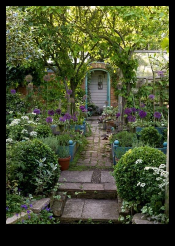 الخلوات المريحة: صياغة الحدائق الهادئة مع سحر الكوخ