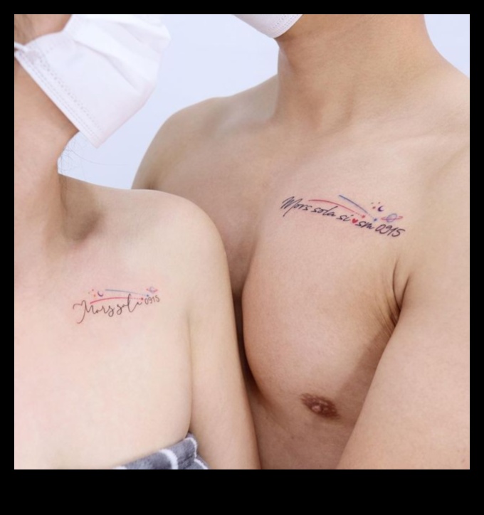 قماش الحب: وشم الزوجين يرسمان قصة الإخلاص