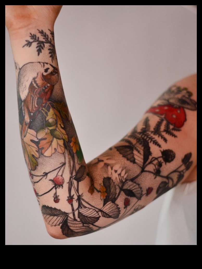 قماش الطبيعة: الحياة النباتية والحيوانية في الوشم الياباني