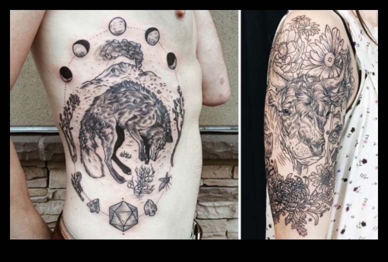 قماش الطبيعة: الحياة النباتية والحيوانية في الوشم الياباني