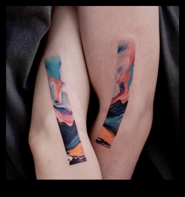 الجمال السائل: اكتشف أناقة الوشم بالألوان المائية